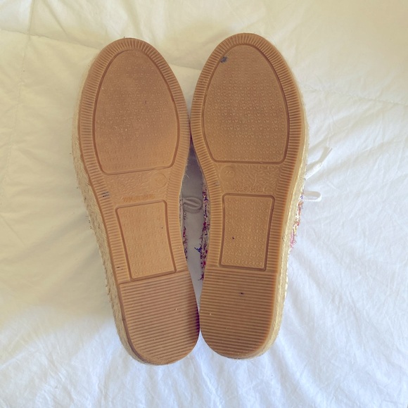 Anthropologie tweed lace-up espadrille sneakers - Picture 6 of 16